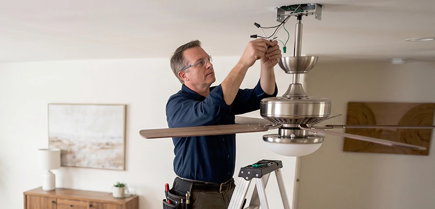 Ceiling Fan Light and Switch Repair in Lancaster